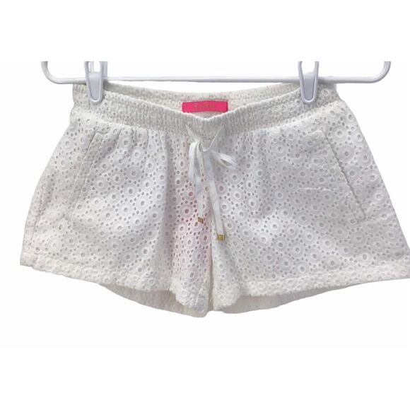 Lilly Pulitzer Pants - Lilly Pulitzer White Eyelet Baybreeze Shorts Size Extra Small New NWT